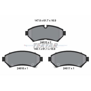 Bromsbeläggssats från Autofrance