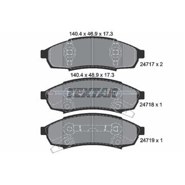 Bromsbeläggssats från Autofrance
