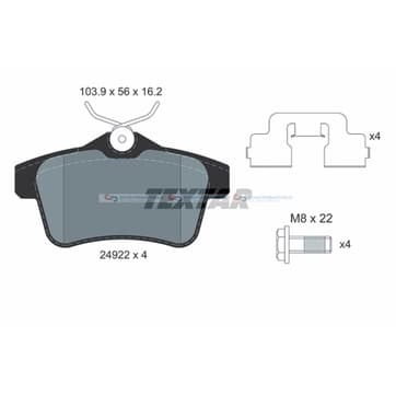 Bromsbeläggssats från Autofrance