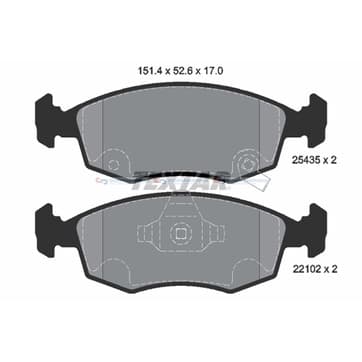 Bromsbeläggssats från Autofrance