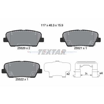 Bromsbeläggssats från Autofrance