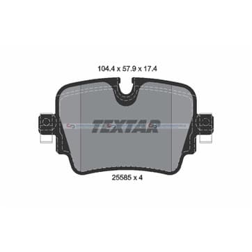 Bromsbeläggssats, Bakaxel — Bakaxel från Autofrance