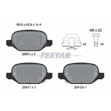 Bromsbeläggssats från Autofrance