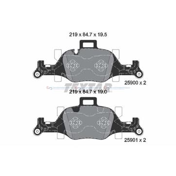 Bromsbeläggssats från Autofrance