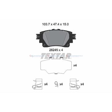 Bromsbeläggssats från Autofrance