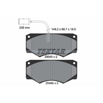 Bromsbeläggssats från Autofrance