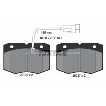 Bromsbeläggssats från Autofrance