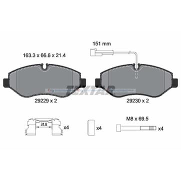 Bromsbeläggssats, Framaxel — Framaxel från Autofrance