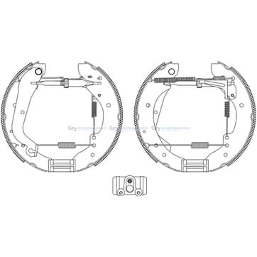 Bromsbandssats från Autofrance
