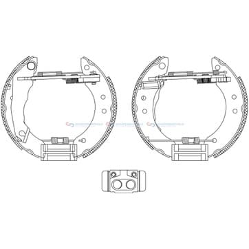 Bromsbandssats från Autofrance