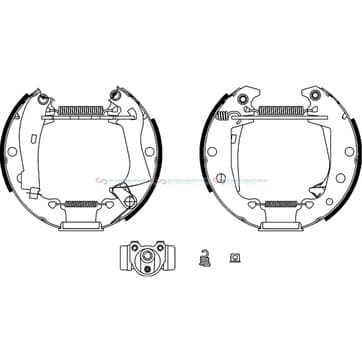 Bromsbandssats från Autofrance