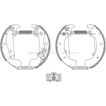 Bromsbandssats från Autofrance
