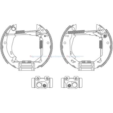 Bromsbandssats från Autofrance