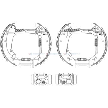 Bromsbandssats från Autofrance