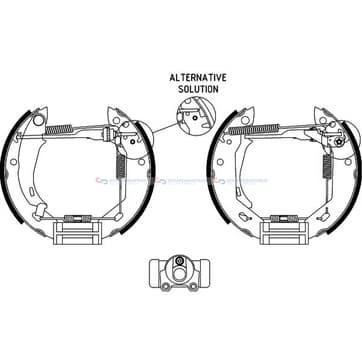 Bromsbandssats från Autofrance