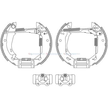Bromsbandssats från Autofrance