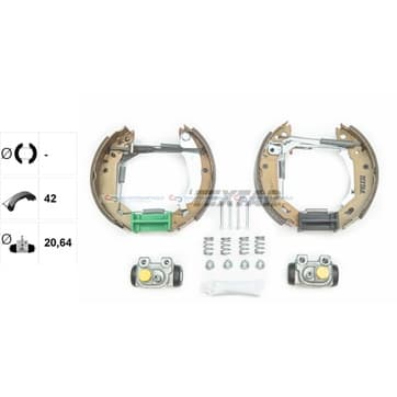 Bromsbandssats från Autofrance