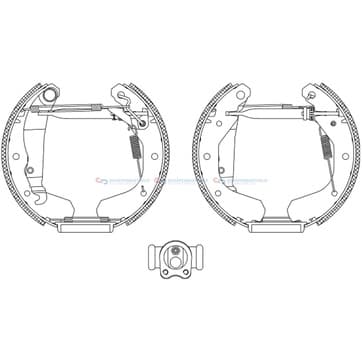 Bromsbandssats från Autofrance
