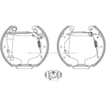 Bromsbandssats från Autofrance