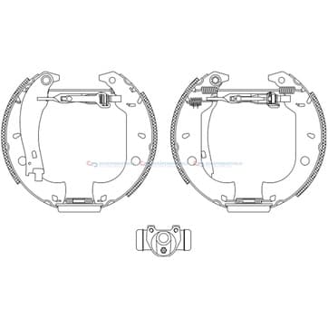 Bromsbandssats från Autofrance