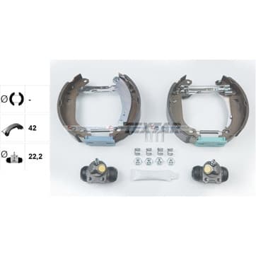 Bromsbandssats från Autofrance
