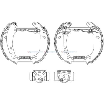 Bromsbandssats från Autofrance