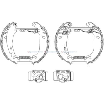 Bromsbandssats från Autofrance