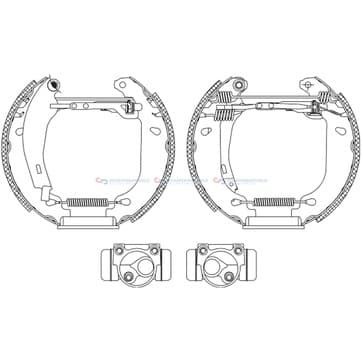 Bromsbandssats från Autofrance