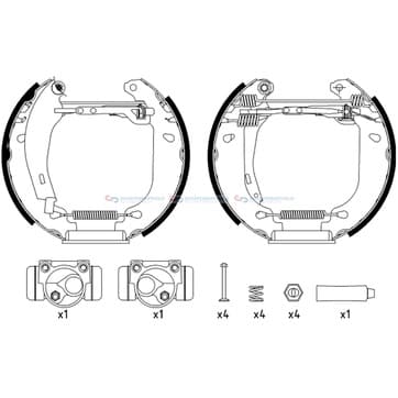 Bromsbandssats från Autofrance