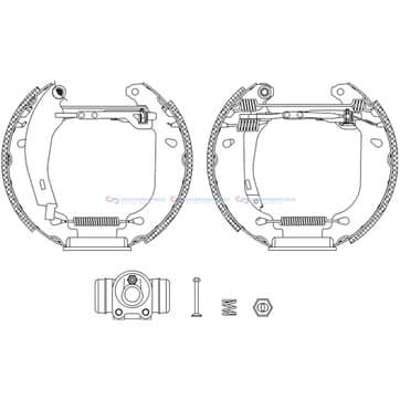 Bromsbandssats från Autofrance