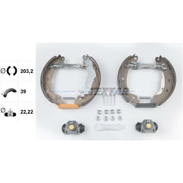 Bromsbandssats från Autofrance