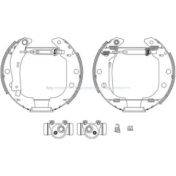 Bromsbandssats från Autofrance