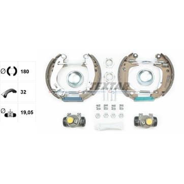 Bromsbandssats från Autofrance