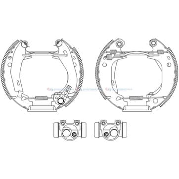 Bromsbandssats från Autofrance