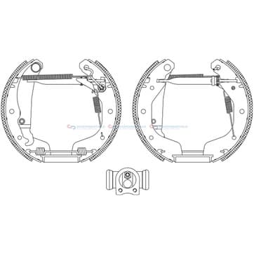 Bromsbandssats från Autofrance