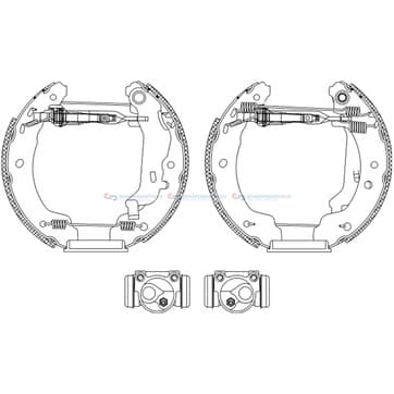 Bromsbandssats från Autofrance