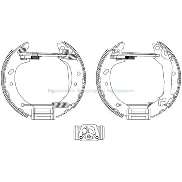 Bromsbandssats från Autofrance