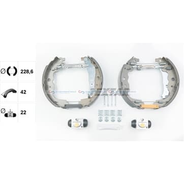 Bromsbandssats från Autofrance