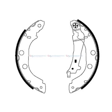 Bromsbandssats från Autofrance