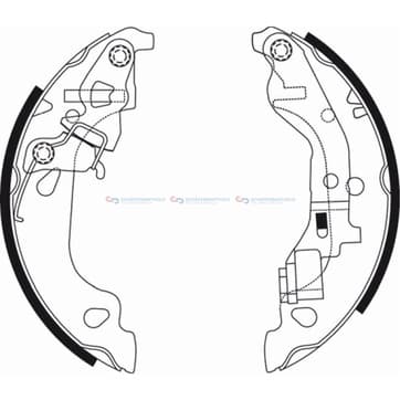 Bromsbandssats från Autofrance