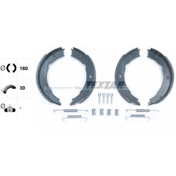 Bromsbandssats, parkeringsbroms från Autofrance