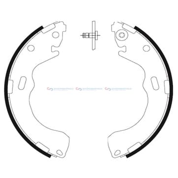 Bromsbandssats från Autofrance