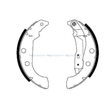Bromsbandssats från Autofrance