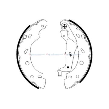 Bromsbandssats från Autofrance