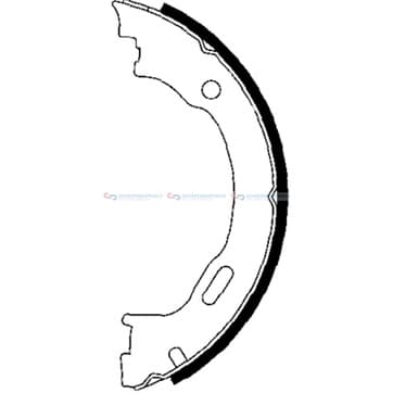 Bromsbandssats, parkeringsbroms från Autofrance