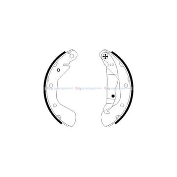 Bromsbandssats från Autofrance