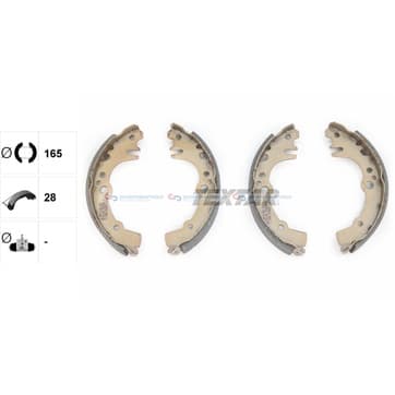 Bromsbandssats från Autofrance