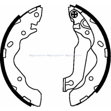 Bromsbandssats från Autofrance