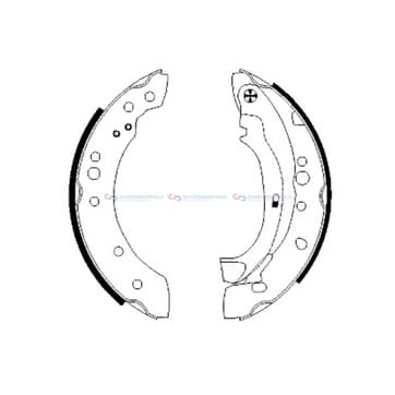 Bromsbandssats från Autofrance