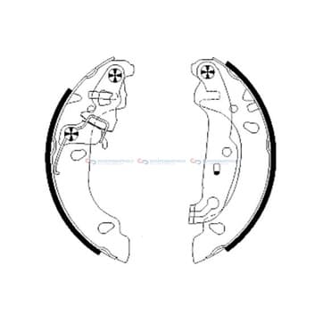 Bromsbandssats från Autofrance